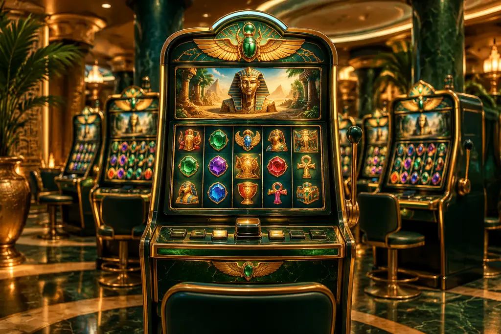 Mesin slot di ruang kasino